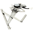 Front, Passenger Side Window Regulator, Power, With 5 Prong Connector