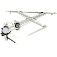 Front, Driver Side Window Regulator, Power, With 5 Prong Connector