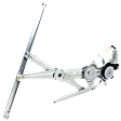 Front, Driver Side Power Window Regulator, With Motor