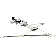 Front, Driver Side Window Regulator, Power, USA Built Vehicle