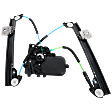 Front, Passenger Side Power Window Regulator, With Motor