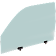 Front, Driver Side Door Glass, Green Tint, FD20055GTY