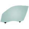 Front, Driver Side Door Glass, Green Tint, Replaces NAGS Number FD21323GTY