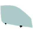 2009 Toyota 4Runner - Front, Passenger Side Door Glass, Green Tint, FD21878GTY