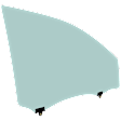 Front, Passenger Side Door Glass, Green Tint, FD22038GTY