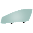 Front, Driver Side Door Glass, Green Tint, with Clip, North America Built Vehicle