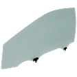Front, Driver Side Door Glass, Green Tint, with Clip, North America Built Vehicle