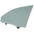 Front, Driver Side Door Glass, Green Tint, with Clip, North America Built Vehicle
