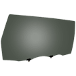 Rear, Passenger Side Door Glass, Gray Tint Privacy, with Clip, For Models with Sliding Door