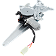 Rear, Passenger Side Power Window Regulator, With Motor