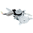 Rear, Passenger Side Power Window Regulator, With Motor