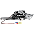 2008 Toyota Yaris - Sedan Rear, Passenger Side Power Window Regulator, With Motor