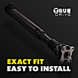 Rear Driveshaft, Four Wheel Drive, Automatic/Manual Transmission, Crew Cab Pickup/Extended Cab Pickup