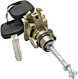 Front, Passenger Side Door Lock Cylinder, Chrome, with Keys, Gas Engine