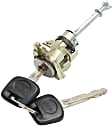 Front, Driver Side Door Lock Cylinder, Chrome, with Keys