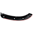 Rear, Driver Side, Front Section Fender Trim, Textured Black