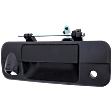 Tailgate Handle, Textured Black Metal With Camera hole With Key Hole