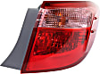 Passenger Side, Outer Tail Light, with Bulb, Halogen, Clear and Red Lens, CE/L/LE/LE Eco Models, 4 Cyl., 1.8L Engine