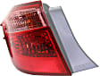 Driver Side, Outer Tail Light, with Bulb, Halogen, Clear and Red Lens, CE/L/LE/LE Eco Models, 4 Cyl., 1.8L Engine