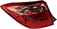 Driver Side, Outer Tail Light, with Bulb, Halogen, Clear and Red Lens, CE/L/LE/LE Eco Models, 4 Cyl., 1.8L Engine, CAPA Certified