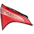 Driver Side, Inner Tail Light, with Bulb, Halogen, Clear and Red Lens