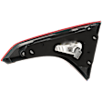 Driver Side, Inner Tail Light, with Bulb, Halogen, Clear and Red Lens