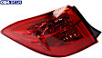 Driver Side, Outer Tail Light, with Bulb, Halogen, Clear and Red Lens, Except CE/L/LE/LE Eco Models, CAPA CERTIFIED