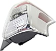 Passenger Side Tail Light, with Bulb, LED, Clear and Red Lens, CAPA CERTIFIED