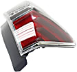 2015-2018 Toyota Prius V - Driver Side Tail Light, with Bulb, LED, Clear and Red Lens