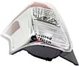 Driver Side Tail Light, with Bulb, LED, Clear and Red Lens, CAPA CERTIFIED