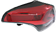 Driver Side, Outer Tail Light, with Bulb, Halogen, Clear and Red Lens, 4 Cyl., 2.5L Engine, Standard Type, Japan/North America Built Vehicle, CAPA Certified