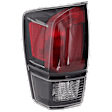 Driver Side Tail Light, with Bulb, Halogen, Clear and Red Lens, Black Interior, CAPA CERTIFIED