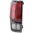 Driver Side Tail Light, with Bulb, Halogen, Clear and Red Lens, Black Interior, CAPA CERTIFIED