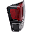 Driver Side Tail Light, with Bulb, Halogen, Clear and Red Lens, Black Interior, CAPA CERTIFIED