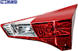 Passenger Side, Inner Tail Light, with Bulb, Halogen, Clear and Red Lens, CAPA CERTIFIED