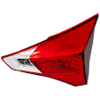 Passenger Side, Inner Tail Light, without Bulb, Halogen, Clear and Red Lens, 4 Cyl., 2.5L Engine
