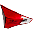 Driver Side, Inner Tail Light, without Bulb, Halogen, Clear and Red Lens, 4 Cyl., 2.5L Engine