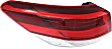 Driver Side, Outer Tail Light, with Bulb, LED, Clear and Red Lens