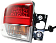 Driver Side, Outer Tail Light, with Bulb, LED, Clear and Red Lens, CAPA CERTIFIED