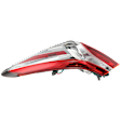 Passenger Side, Outer Tail Light, with Bulb, Halogen, Red Lens, CAPA CERTIFIED