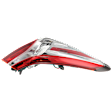 Driver Side, Outer Halogen Tail Light, With bulb(s), Red Lens, CAPA Certified