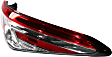 Passenger Side, Outer Tail Light, without Bulb, Halogen, Red Lens, LE Model, CAPA Certified