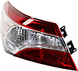 Driver Side, Outer Tail Light, without Bulb, Halogen, Red Lens, LE Model