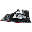 Passenger Side, Inner Tail Light, with Bulb, Halogen, Clear and Red Lens