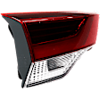 Driver Side, Inner Tail Light, with Bulb, Halogen, Clear and Red Lens