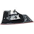 Driver Side, Inner Tail Light, with Bulb, Halogen, Clear and Red Lens