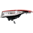 Driver Side, Inner Tail Light, with Bulb, Halogen, Clear and Red Lens