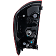 Passenger Side Tail Light, with Bulb, Halogen, Clear and Red Lens