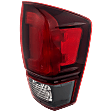 Passenger Side Tail Light, with Bulb, Halogen, Clear and Red Lens, CAPA CERTIFIED