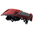 Driver Side Tail Light, with Bulb, Halogen, Clear and Red Lens